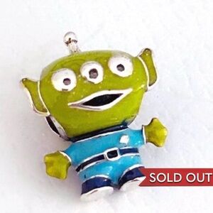 Sterling Silver Pandora Style Disney Pixar Toy Story Alien Charm